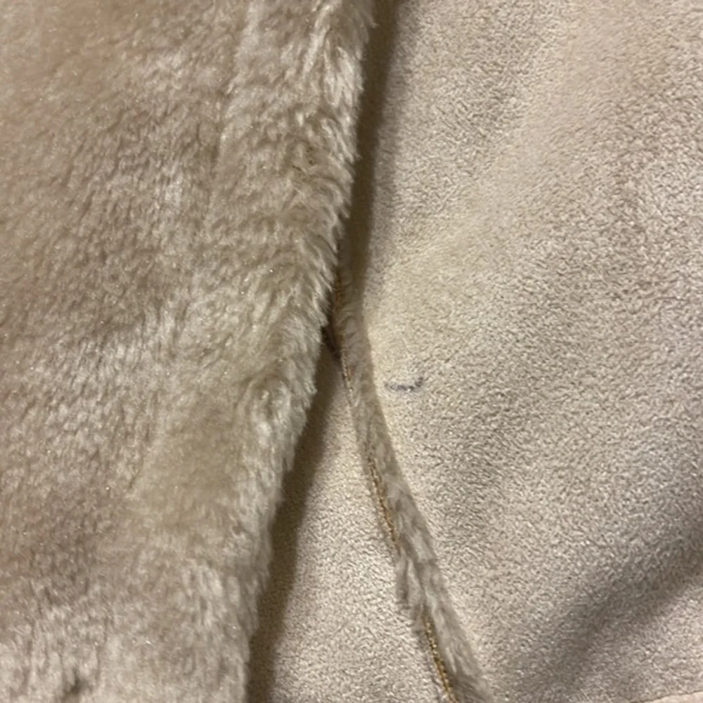 Mudd faux fur faux suede‎ button up trench jacket